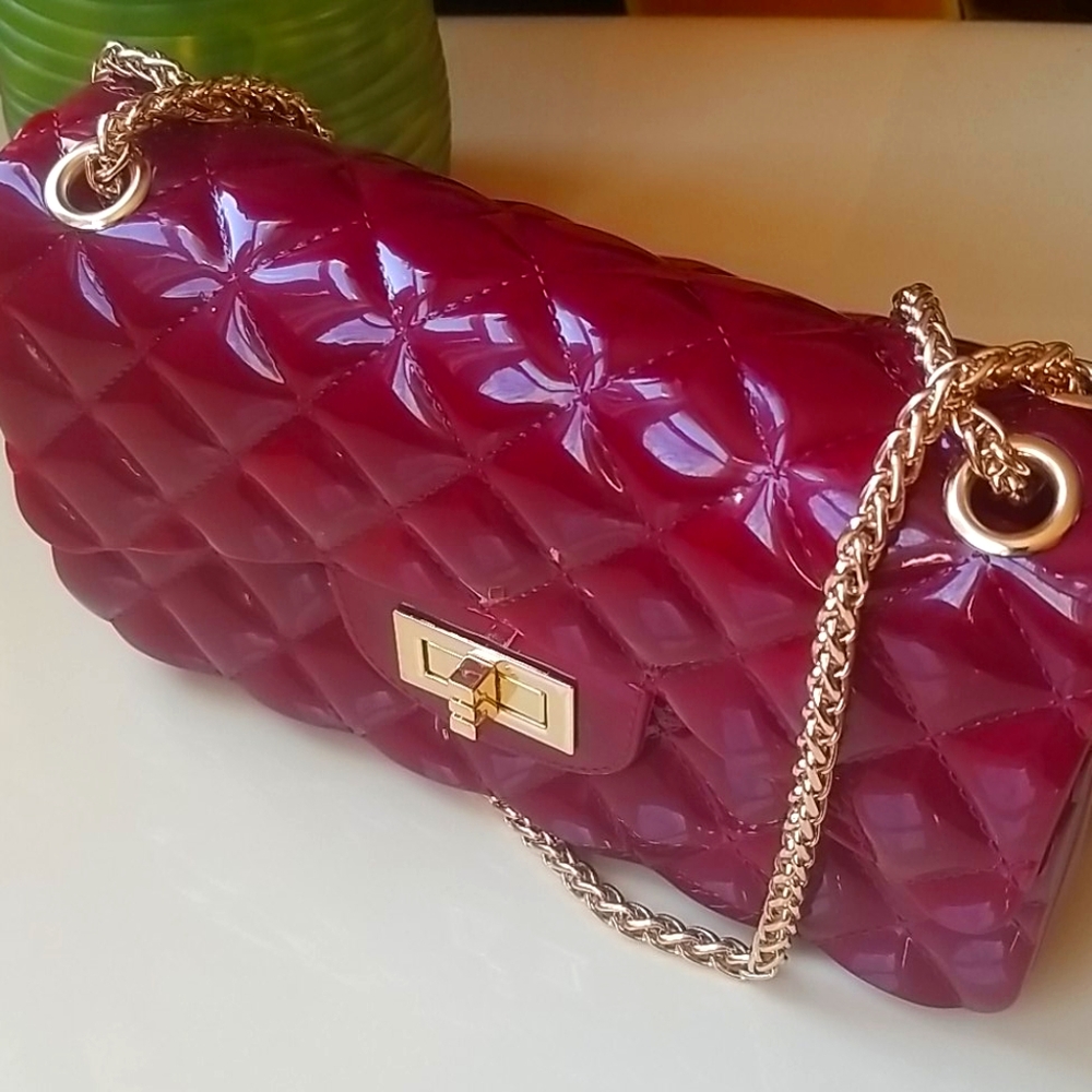 Red crossbody bag